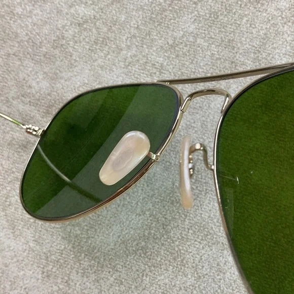 Ray-Ban RB 3025 112/17 58-14 Aviator Large Metal Gold Sunglasses Blue Mirror - Picture 6 of 10